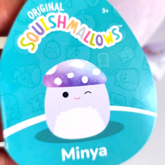 MINYA 🍄 the Mushroom Original Squishmallow by Kelly Toy ☆》NWT《☆ - Picture 3 of 7